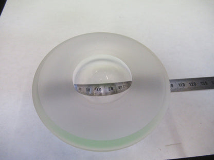 WEIRD HUGE LENS OPTICAL BK7 CONVEX CONCAVE MIL SPEC  OPTICS  AS PICTURED S1-B-08