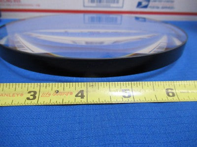 Huge Optical Glass Lens 7.5" Diameter 6" Fl Mil Spec Optics Bi Convex