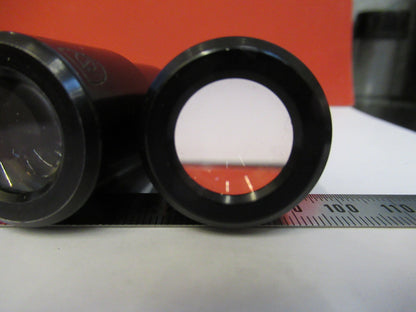 PAIR AO AMERICAN OPTICS 10X EYEPIECE CAT 146 MICROSCOPE PART AS PICTURED Q4-A-12