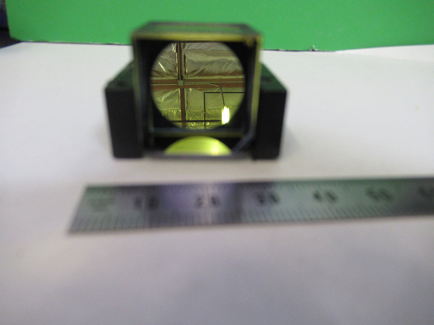 BAUSCH LOMB POL BEAM SPLITTER PRISM OPTICS MICROSCOPE PART AS PICTURED X6-A-104