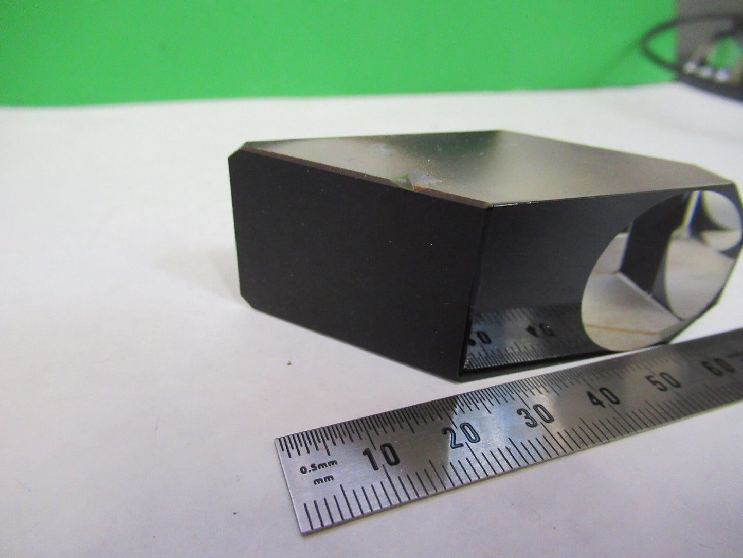 ZEISS GERMANY GLASS PRISM HEAD OPTICS MICROSCOPE PART AS PICTURED S7-A-53