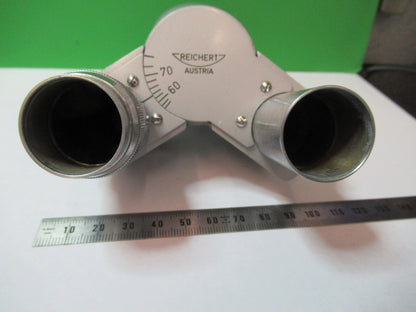 REICHERT AUSTRIA BINOCULAR HEAD OPTICS  MICROSCOPE PART AS PICTURED G5-A-26