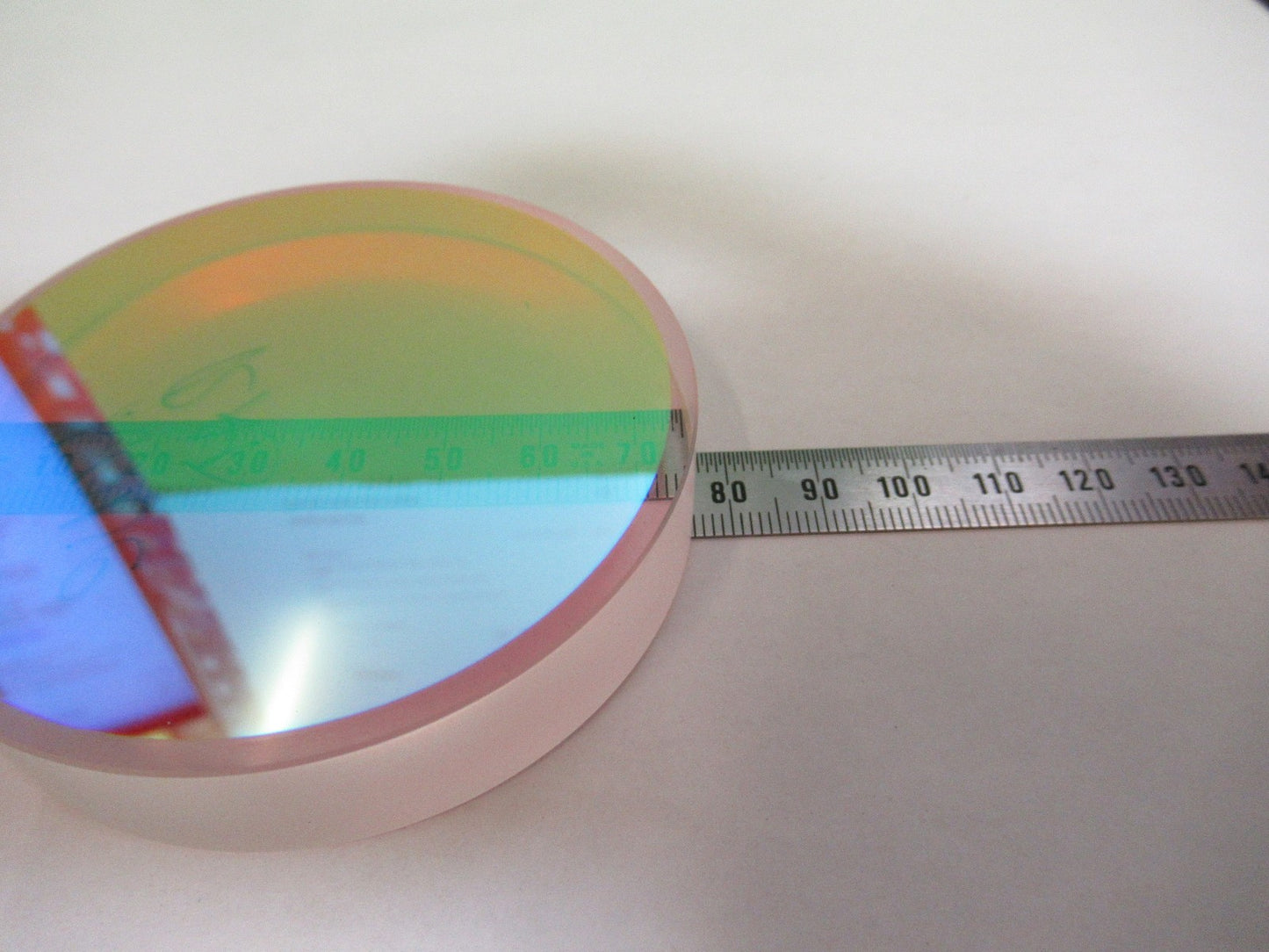 OPTICAL FLAT 532nm COATED FUSED SILICA PRO ZYGO LASER OPTICS AS PICTURED 98-A-07