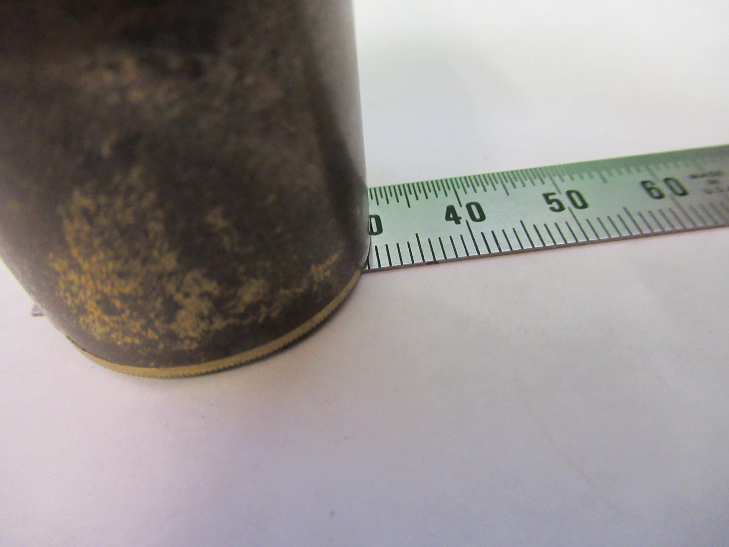 FOR PARTS ANTIQUE LONDON BRASS EYEPIECE LENS MICROSCOPE PART AS PICTURED X6-A-95