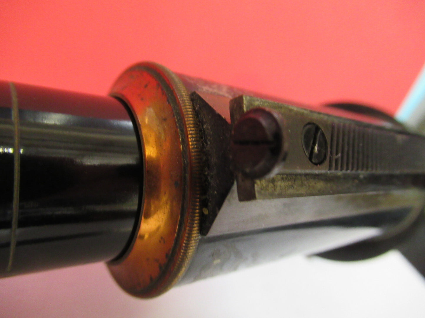 Antique Brass Spencer Lens Co. Tubus + Nosepiece Microscope Part