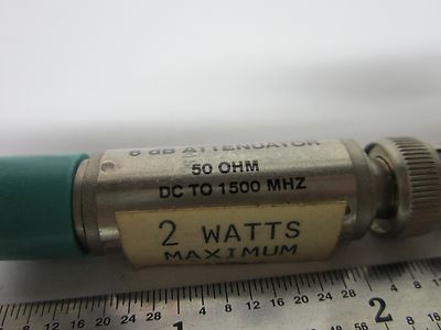 MINI CIRCUITS ATTENUATOR CAT-6 6 dB BNC FREQUENCY RF MICROWAVE AS IS BIN#FI-V-62