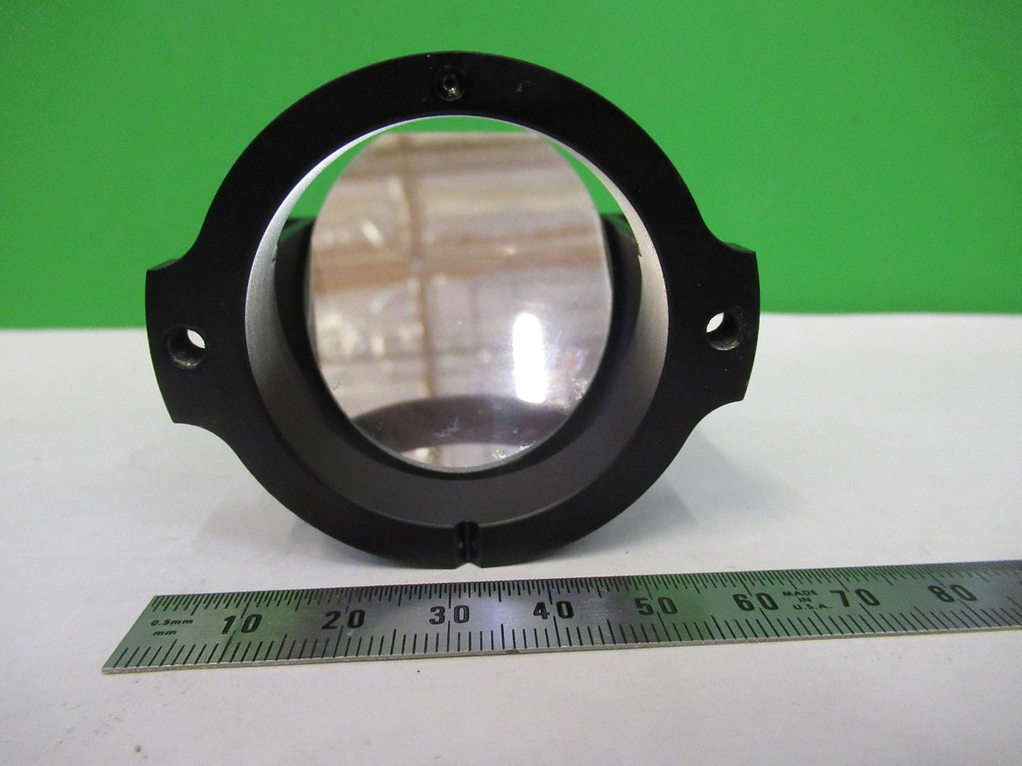 AUS JENA GERMANY MIRROR ASSEMBLY OPTICS MICROSCOPE PART AS PICTURED T2-A-68