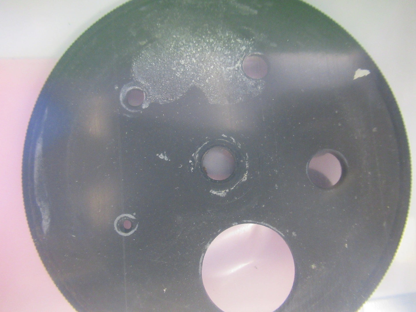 BAUSCH LOMB ANTIQUE CONDENSER HOLES ASSEMBLY MICROSCOPE PART AS PICTURED T3-B-50