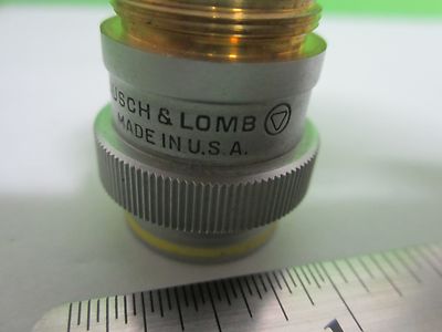 MICROSCOPE PART OBJECTIVE INDUSTRIAL BAUSCH LOMB 3X OPTICS AS IS BIN#65-35