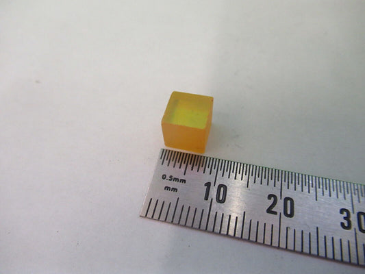 IR OPTICAL INFRARED OPTICS ZnSe CUBE LENS LASER OPTICS AS IS #Z5-A-62