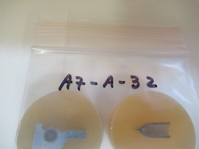 Lot 2 ea METALLOGRAPHIC METAL CROSS SECTION SPECIMEN MICROSCOPY SAMPLE &A7-A-32