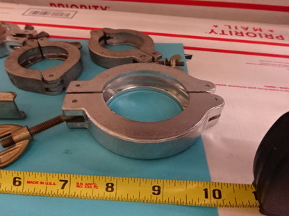 High Vacuum Clamps Fixtures Adapters Lot