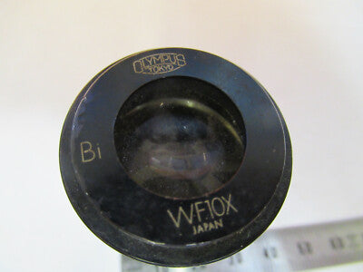 OLYMPUS JAPAN WF10X Bi EYEPIECE OCULAR MICROSCOPE PART AS PICTURED &W3-B-40