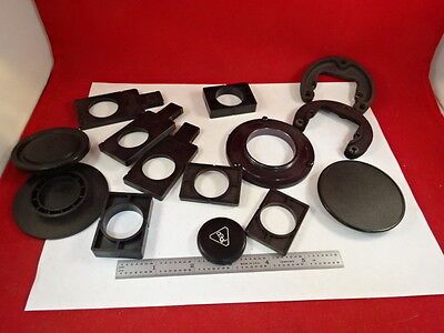FOR PARTS MICROSCOPE PART LOT PLASTIC HOLDERS CAPS AS IS BIN#T1-B-10