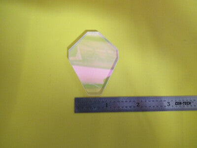 OPTICAL MIL SPEC TRUNCATED COATED BEAM SPLITTER OPTICS AS PICTURED &FT-6-160
