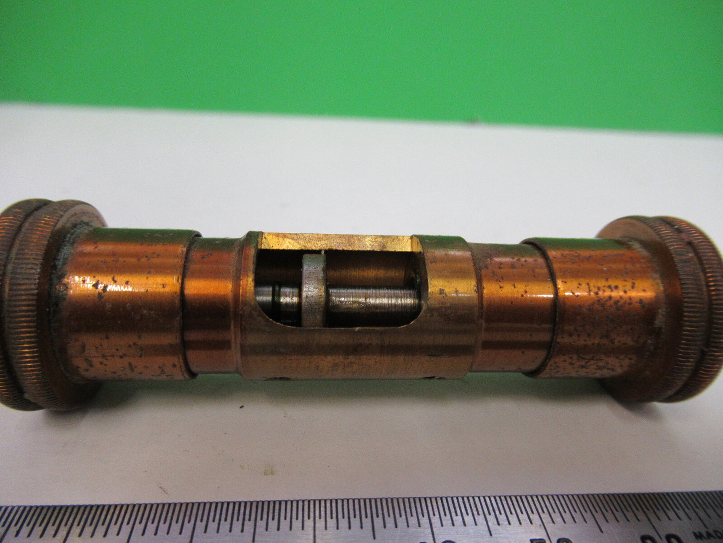 ANTIQUE SPENCER BRASS MICRO ADJUST MICROSCOPE PART AS PICTURED X6-A-62