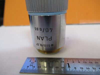 LEITZ GERMANY OBJECTIVE 40X /160 MICROSCOPE PART OPTICS AS PICTURED &85-B-32