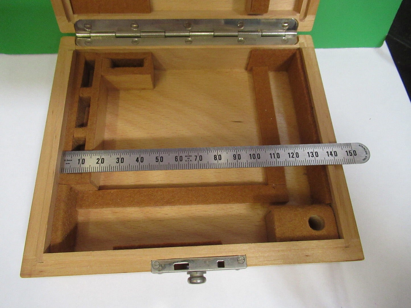 Antique Empty Wood Box Ernst Leitz Germany Microscope Part