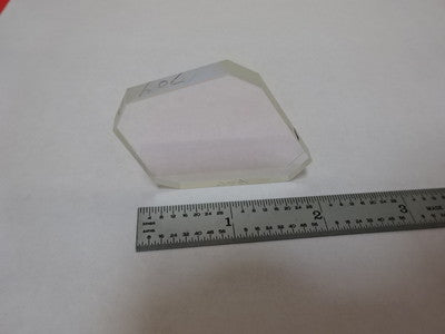 TRUNCATED COATED GLASS TRAPEZOID WINDOW OPTICS OPTICAL AS PICTURED &J4-A-17