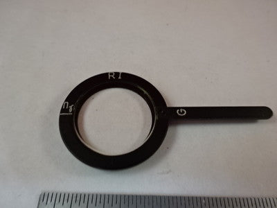 MICROSCOPE PART ZEISS POLARIZER RETARDER SLIDE POL OPTICS AS IS #T2-B-12