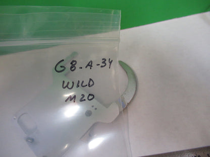 WILD HEERBRUGG SWISS CLIPS TABLE M20 MICROSCOPE PART AS PICTURED G8-A-34