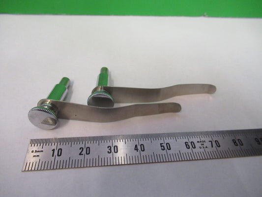 Antique Bausch & Lomb Stereo Pair of Clips Microscope Part