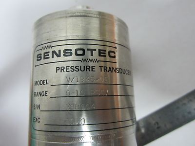 Sensotec Pressure Transducer 10 Psi V/1945-01