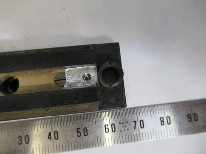 ANTIQUE BAUSCH LOMB DOVETAIL BRASS MICROSCOPE PART AS PICTURED S7-A-11