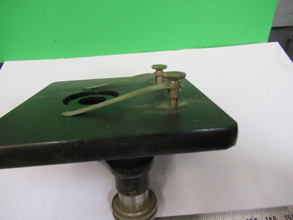 BAUSCH LOMB  STAGE TABLE ANTIQUE MICROSCOPE PART OPTICS AS PICTURED &F3-B-62