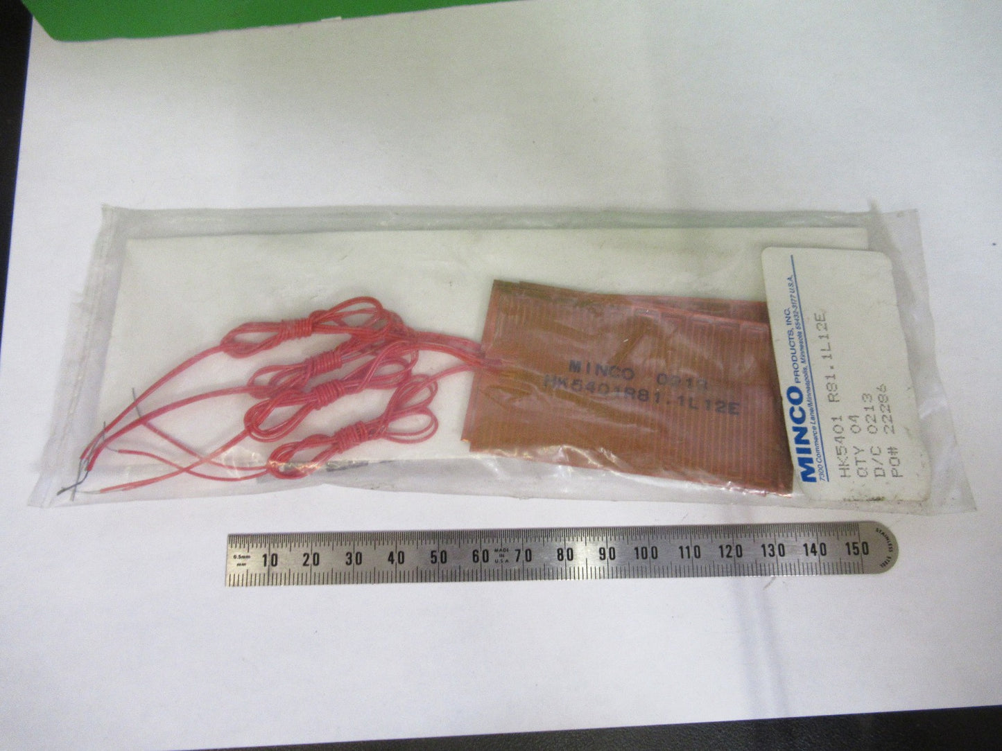 MINCO FLAT FLEXIBLE HEATING STRIPS LOT  AS PICTURED V1-A-42