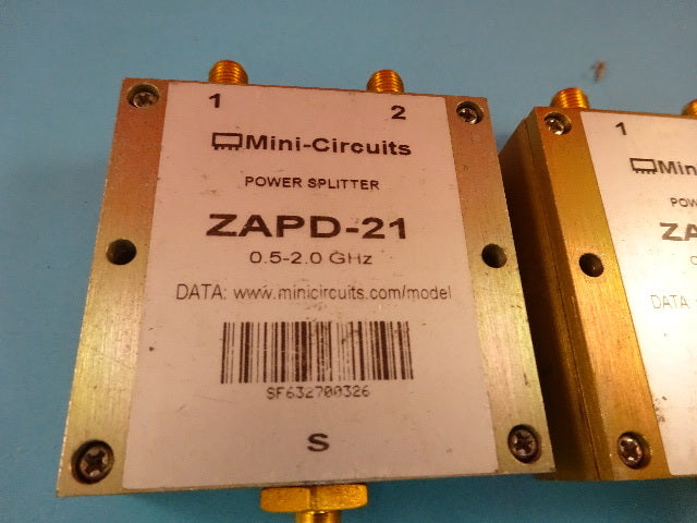 MINI CIRCUITS SPLITTER LOT ZAPD-21 -20 GHz MICROWAVE RF FREQUENCY AS IS #19-A-26