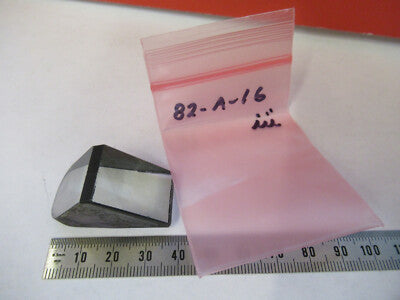OPTICAL GLASS PRISM MICROSCOPE PART OPTICS AS PICTURED #82-A-16