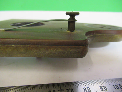 BAUSCH LOMB ANTIQUE STAGE TABLE OLD MICROSCOPE PART AS PICTURED T5-A-75