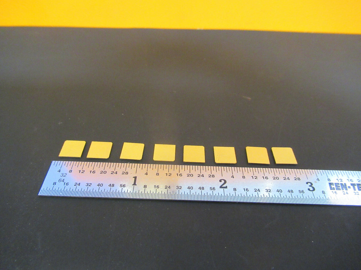 Lot Quartz Y-cut Piezoelectric Blanks Gold Plated Ultrasonic Sensor