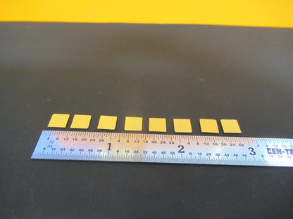 Lot Quartz Y-cut Piezoelectric Blanks Gold Plated Ultrasonic Sensor