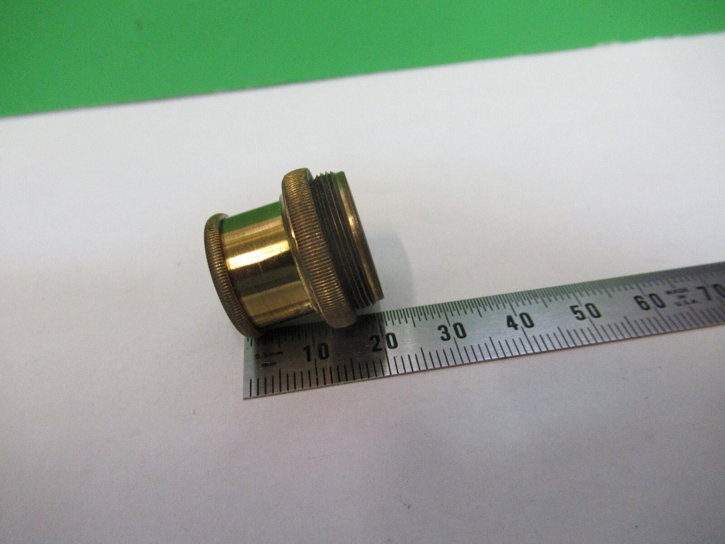 Antique Ernst Leitz Brass Objective 1X Rare Microscope Part