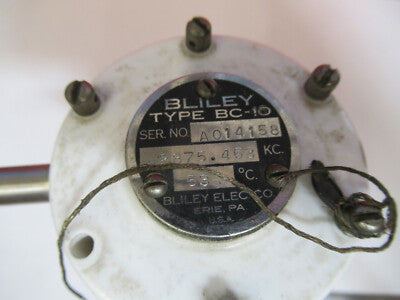 FÜR TEILE ANTIKER BLILEY ELEKTRISCHER QUARZ BC46 KRISTALLKERAMIK WIE ABGEBILDET 3-DTA9