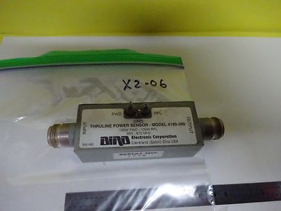 RF MICROWAVE FREQUENCY BIRD THRULINE POWER SENSOR 4169-290 AS IS BIN#X2-06