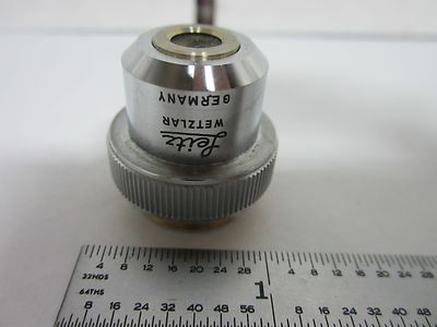 MICROSCOPE PART LEITZ WETZLAR GERMANY OBJECTIVE 4X OPTICS BIN#L3-21