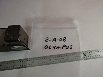 GLASS PRISM OLYMPUS JAPAN HEAD OPTICS MICROSCOPE PART AS IS &2-A-08