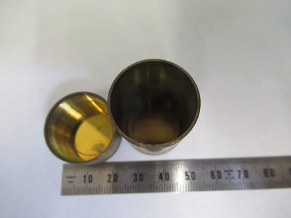 ANTIQUE BRASS EMPTY OBJECTIVE CAN BETZ MICROSCOPE PART AS PICTURED &R6-A-03