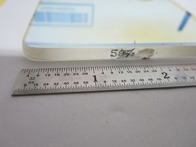 OPTICAL LARGE COATED HALF 50% MIRROR LASER OPTICS BIN#G8-10