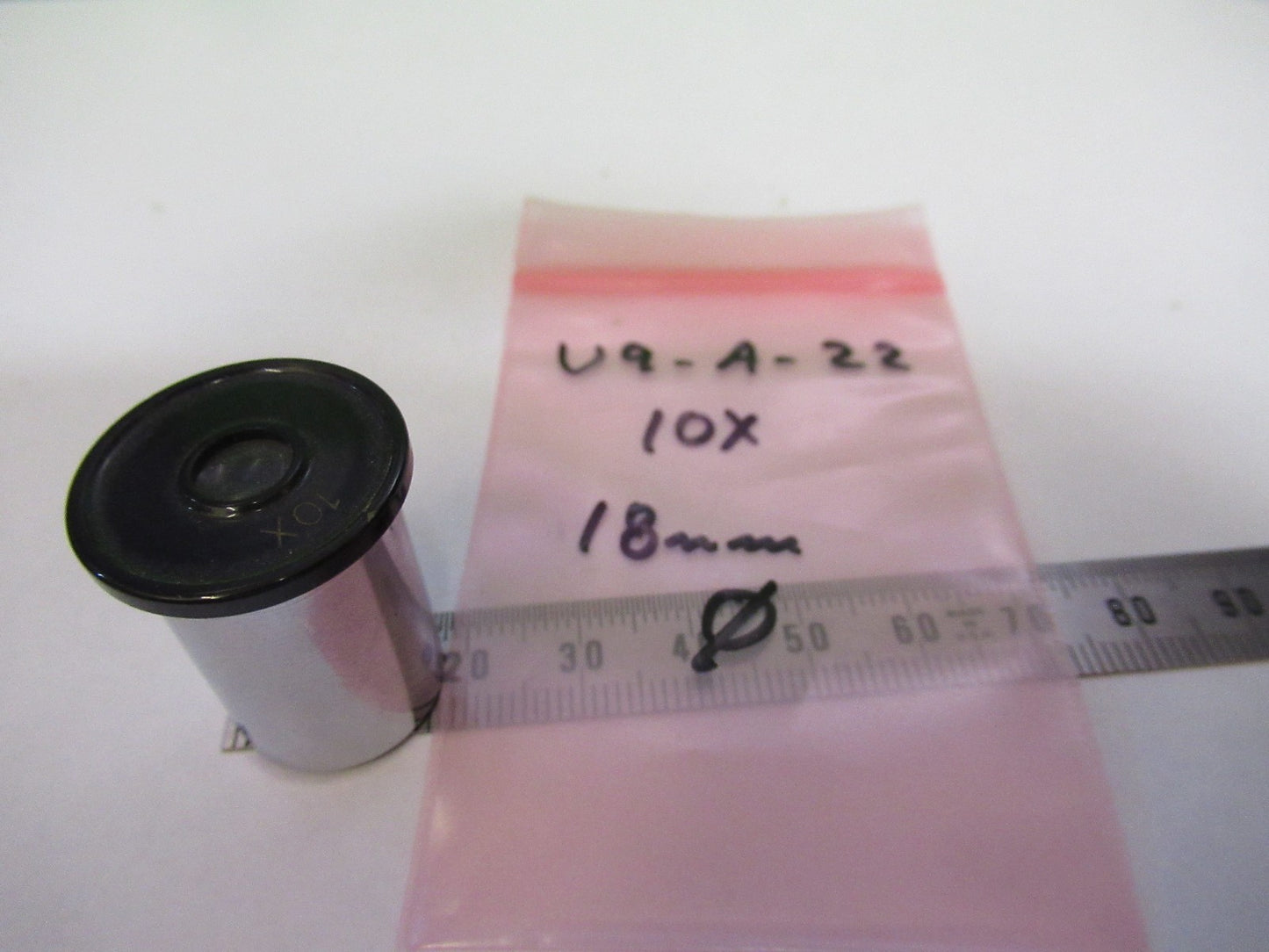 PRECISION JAPAN 10X OCULAR 18mm dia EYEPIECE MICROSCOPE PART AS PICTURED U9-A-22