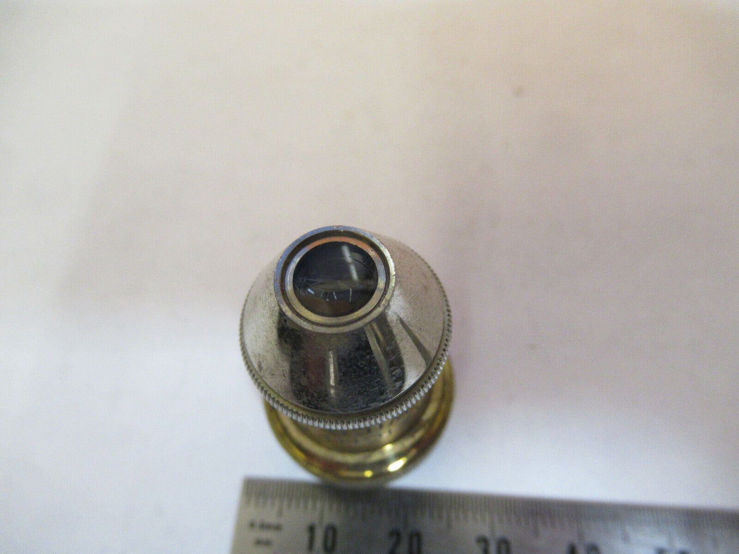 ANTIQUE REICHERT AUSTRIA #3 OBJECTIVE LENS MICROSCOPE PART AS PICTURED #P2-A-25
