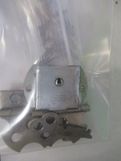 BAUSCH LOMB HINGES + LOCK PLUS KEY  MICROSCOPE PART AS PICTURED X9-B-32
