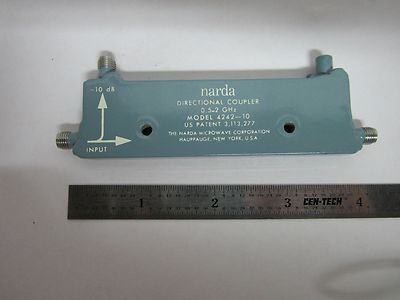 NARDA DIRECTIONAL COUPLER RF MICROWAVE FREQUENCY 2 GHz 4242-10 BIN#B2-C-95