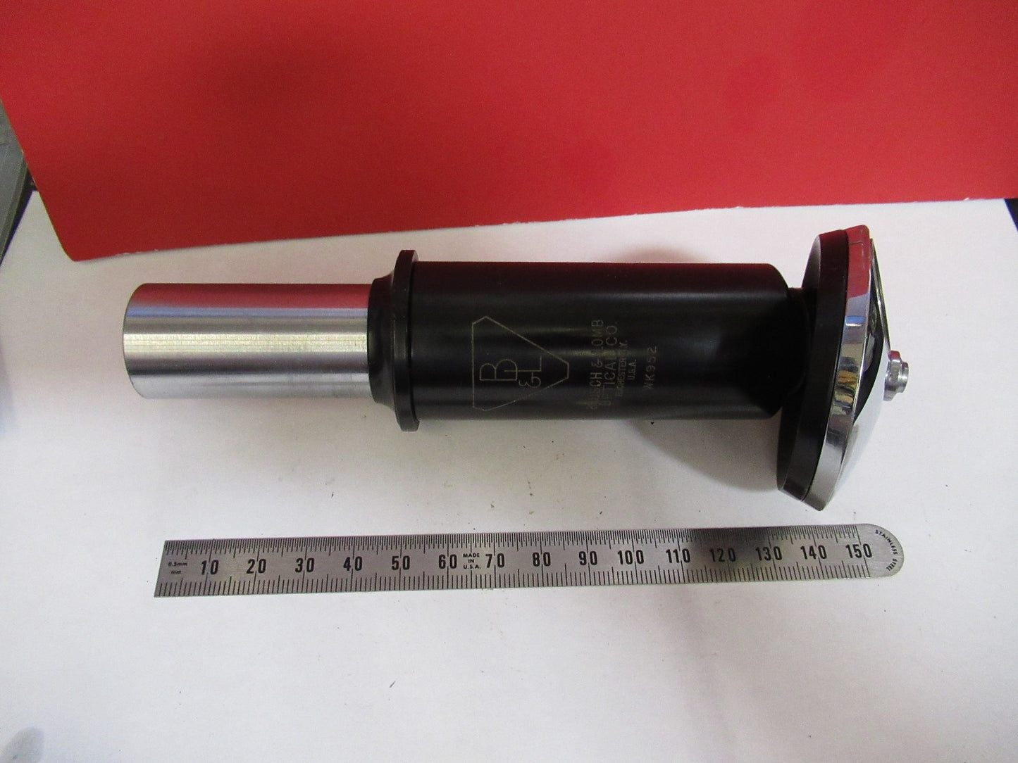 ANTIQUE BAUSCH LOMB tubus + nosepiece MICROSCOPE PART AS PIC V7-A-38