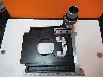 LEITZ WETZLAR GERMANY STAGE TABLE CLIPS MICROSCOPE PART AS PICTURED &16-C-07