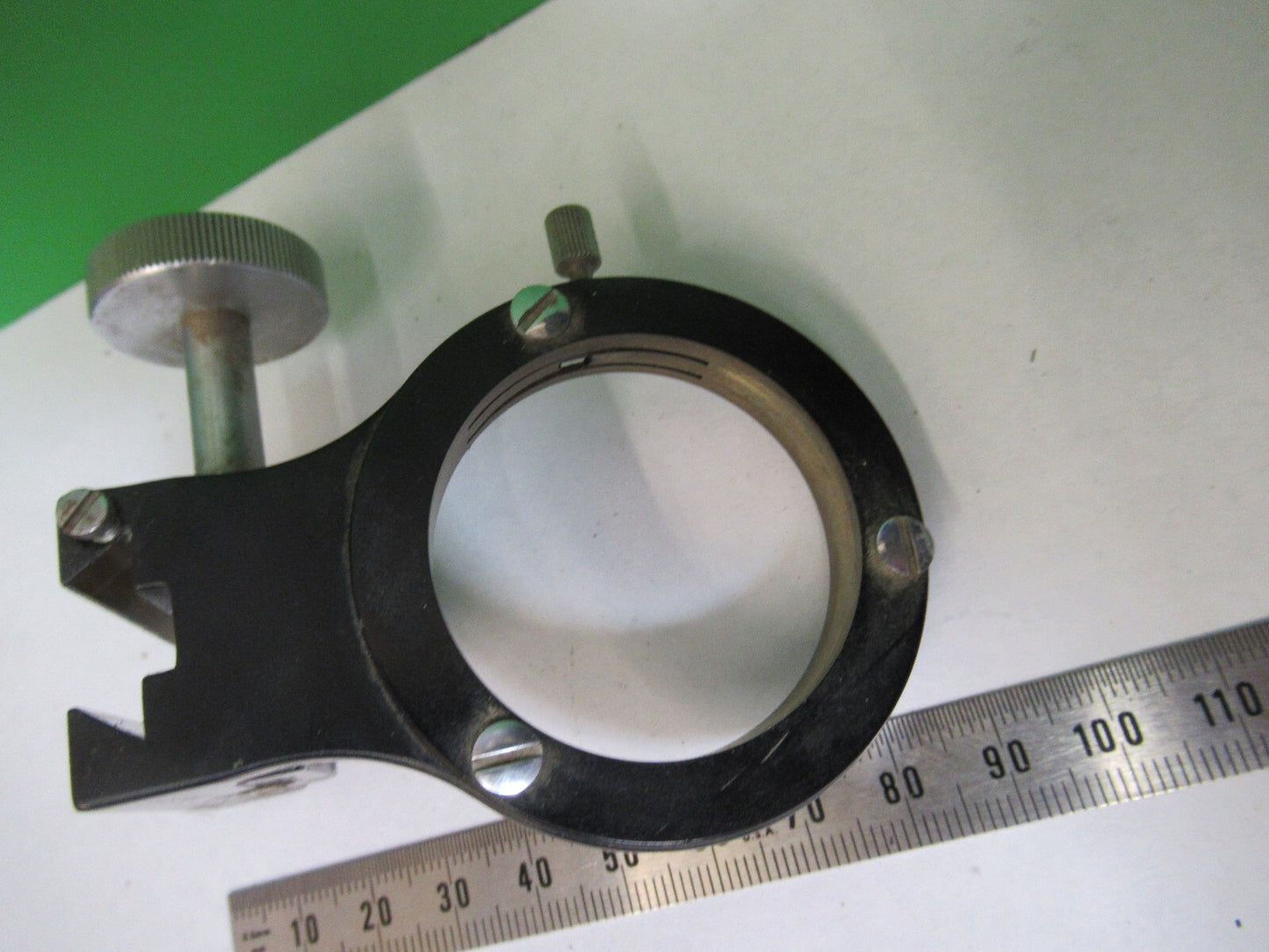Bausch & Lomb Antique Brass Condenser Holder Microscope Part