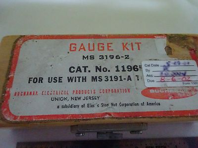Metrology Gauge Kit Ms 3196-1 Buchanan